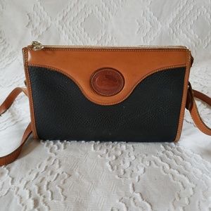 Dooney & Bourke Cross Body Black w/ British Tan